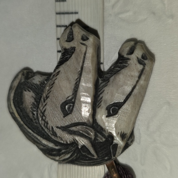 Horse Pendant Antler Necklace (N56) - Picture 9 of 9